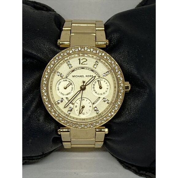 Michael Kors Parker MK6056 Women Stainless Steel Analog Dial Quartz Watch WO724 - Picture 1 of 12